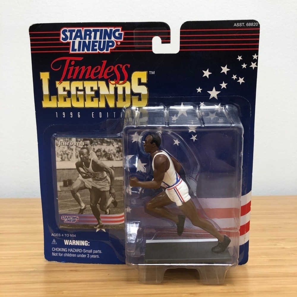Starting Lineup Jesse Owens Action Figure Mens Collectors Blue 1996 Legends